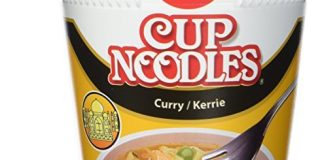 Nissin Cup Noodles Curry, 4er Pack (4 x 67 g Becher)