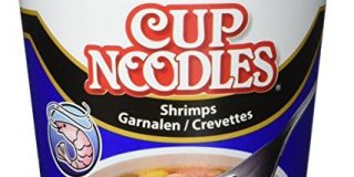 Nissin Cup Noodles Shrimps, 4er Pack (4 x 63 g Becher)