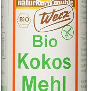 Werz Kokosmehl glutenfrei, 1er Pack (1 x 200 g Dose) - Bio