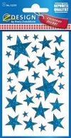 Avery Zweckform 52259 Weihnachtssticker Sterne (Effektfolie) 38 Aufkleber