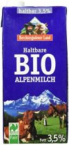 Berchtesgadener Land Bio Haltbare Bio-Alpenmilch, 3.5% Fett, 12er Pack (12 x 1 l)