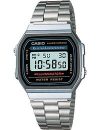 Casio Collection - Unisex-Armbanduhr mit Digital-Display und Edelstahlarmband - A168WA-1YES