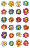 Avery Zweckform 53371 Deko Sticker Blumengesichter 72 Aufkleber