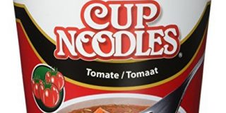 Nissin Cup Noodles Tomate, 4er Pack (4 x 63 g Becher)