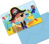 Amscan 491622 Little Pirat Einladung Postkarten
