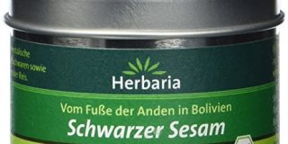 Herbaria Schwarzer Sesam, 1er Pack (1 x 35 g Dose) - Bio