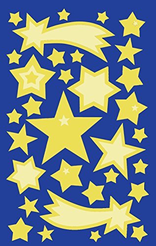 Avery Zweckform 59256 Kinder Sticker Sterne (Leuchtmaterial) 32 Aufkleber