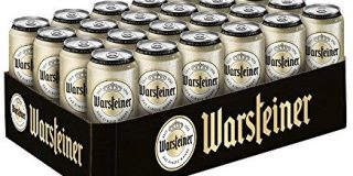 Warsteiner Premium Pilsener 24 x 0,5 Liter Dosenbier - Internationales Bier nach deutschem Reinheitsgebot - Palette Bier auch im