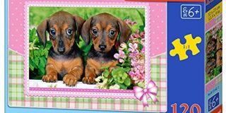 Castorland B-13142-1 - Dachshund Puppies, Puzzle 120 teilig