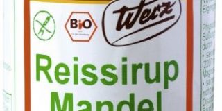 Werz Reissirup-Mandel-Aufstrich glutenfrei, 1er Pack (1 x 300 g Dose) - Bio
