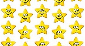 Avery Zweckform 53191 Kinder Sticker Stern Gesichter 120 Aufkleber