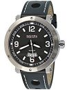 Nautec No Limit Herren-Armbanduhr XL Shamal Analog Quarz Leder SM QZ3-LTSTBK-WH