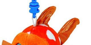 TY 35032 - Sami Clip - Clownfisch Pluschtier mit Glitzeraugen Glubschi's Babies, 8,5 cm