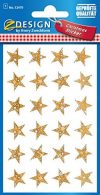 Avery Zweckform 52419 Weihnachtssticker Sterne (Effektfolie) 24 Aufkleber
