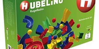 Hubelino 420022 - Kugelbahn - Bahnelemente Set - ab 4 Jahre (100% kompatibel mit Duplo) - 120 Teile