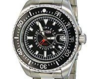 Nautec No Limit Herren-Armbanduhr XL Deep Sea Analog Quarz Edelstahl DS QZ-GMT-STSTBKBK