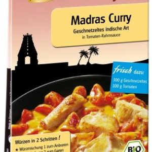 Beltane biofix Madras Curry - 2 Portionen, 2er Pack (2 x 19,7 g Packung) - Bio