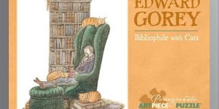 Edward Gorey-Bibliophile with Cat 100 Piece Tin Puzzle (Pomegranate Artpiece Puzzle)