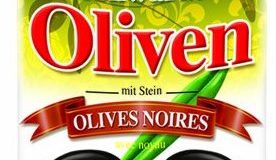 Baktat Schwarze Oliven m.Stein leicht ges. , 3er Pack (3 x 350 g Packung)