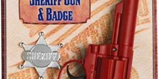 Smiffys, Western Pistole und Emblem, Rot, 92022