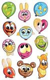 Avery Zweckform 53196 Kinder Sticker Luftballon Gesichter 24 Aufkleber