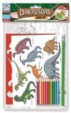 Anker Kinder, "Dinosaurier Schablonen-Set, Kunststoff, Farbe