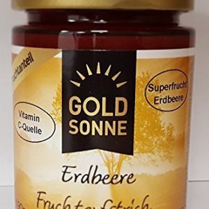 Goldsonne Fruchtaufstrich Erdbeere 78 % Fruchtanteil, 190 g