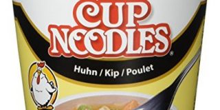 Nissin Cup Noodles Huhn, 4er Pack (4 x 63 g Becher)