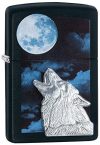 Zippo 60.000.471 Feuerzeug Howling Wolve, Spring 2015, schwarz matt