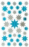 Avery Zweckform 52775 Weihnachtssticker Sterne (Effektfolie) 39 Aufkleber