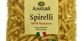 Alnatura Bio Spirelli Semolato, vegan, 6er Pack (6 x 500 g)