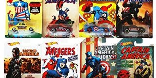 Mattel Hot Wheels DJK75 - Captain America 3 Die-Cast Sortiment