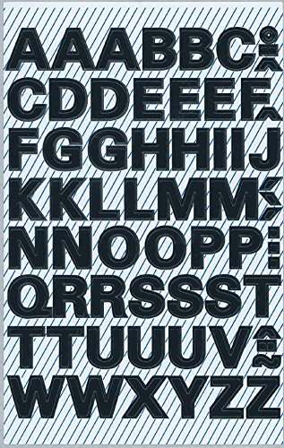 Avery Zweckform 3780 Buchstaben Etiketten (A-Z 9,5 mm, wetterfeste Folie) 130 Aufkleber