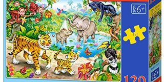 Castorland B-13173-1 - Puzzle Tiere des Dschungels 120 Teile