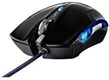 uRage Gaming Maus (dpi von 600 - 2400 regelbar, 5 programmierbare Tasten, Blaue LEDs) schwarz