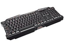 Trust GXT 280 LED Illuminated Gaming Tastatur DE schwarz (deutsches Layout, QWERTZ, beleuchtet, 8 Media-Tasten, Anti-Ghosting)