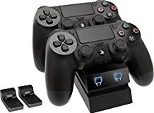 Venom Twin Docking Station, ladt zwei Dualshock 4 Controller gleichzeitig ohne Kabel, mit LED Anzeige - Playstation 4