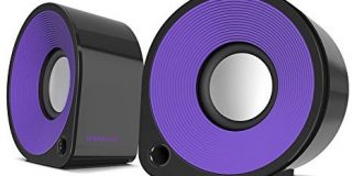 Speedlink Aktive Stereo-Lautsprecher - ELLIPZ Stereo Speakers USB (6W RMS Ausgangsleistung - Stufenloser Lautstarkeregler - Kabe