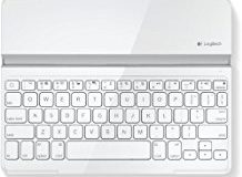 Logitech Ultrathin Magnetic Clip-On Keyboard Cover fur iPad 4- iPad 3- iPad 2 (kabellose Bluetooth-Tastatur und Halterung, deuts