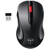 Laptop Maus, TOPELEK  PC Maus Schnurlos Maus Wireless Mouse Optical Business Mouse USB Funkmaus Optische Mause 2.4 G 2400 DPI Dr