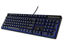 SteelSeries Apex M500 Gaming-Tastatur (Mechanisch, Cherry MX Rot-Schalter, Blaue Hintergrundbeleuchtung) - Deutsches Tastaturlay
