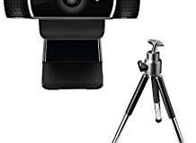 Logitech C922 Pro Stream Webcam (1080p-30FPS oder 720p-60FPS, mit Mikrofon und Stativ, Arbeitet mit Xbox One) schwarz