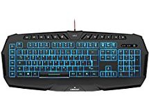 Lioncast LK12 RGB Gaming Tastatur (USB, Anti-Ghosting, 9 Multimedia-Tasten, 6 Makro-Tasten, 16,7 Millionen Farben, Software zur