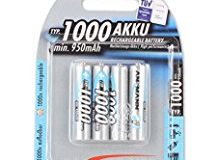 ANSMANN wiederaufladbar Akku Batterie Micro AAA Typ 1000mAh NiMH hochkapazitiv Hohe Kapazitat ohne Memory-Effekt Profi Digital K