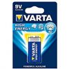 Varta High energy Batterie 9V Block Alkaline Batterien 6LR61 - 1er Pack