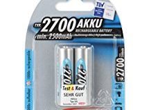 ANSMANN wiederaufladbar Akku Batterie Mignon AA Typ 2700mAh NiMH hochkapazitiv Hohe Kapazitat ohne Memory-Effekt Profi Digital K