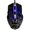 R4mpage RP-5200 5 Tasten LED-Gamingmaus mit wechselnder 5 farbiger LED Beleuchtung schwarz