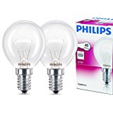 2x Philips Backofenlampe E14 40W Tropfenform 45mm Durchmesser, temperaturfest bis 300&deg,C (2 St&uuml,ck): Amazon.de: Elektro-G