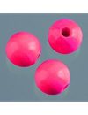 EFCO 45-tlg. 8 mm Holz Perlen mit 23 mm Durchmesser Neon Loch, Bright Pink