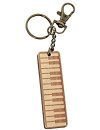 GEWA Unisex-Anhanger Schlusselanhanger, Motiv: Keyboard Holz - 978918